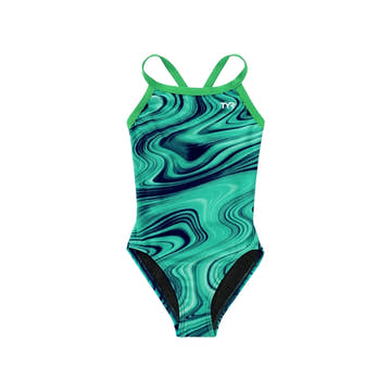 Tyr Girls Diamondfit Vitali Swimsuit  Girls One Piece  Tyr