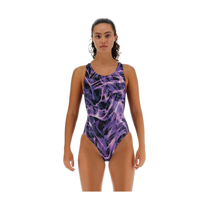 Tyr Womens Electro Maxfit One Piece Swimsuit  Swim Team Prints  Tyr