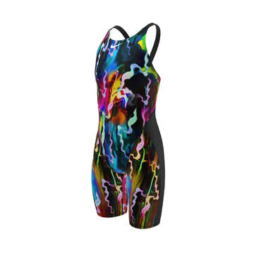 Nike Girl's Swimsuit Hydrastrong Strive Kneeskin Tech Suit  Team Print  Nike