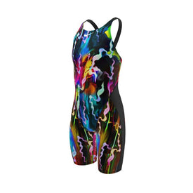 Nike Girl's Swimsuit Hydrastrong Strive Kneeskin Tech Suit  Team Print  Nike