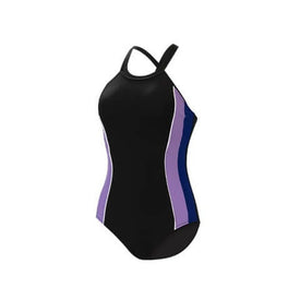 Dolfin Women's Aquashape High Neck One Piece w/ Criss-Cross Straps  One Piece Swimsuits  Dolfin