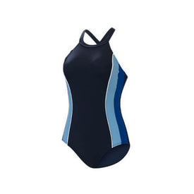 Dolfin Women's Aquashape High Neck One Piece w/ Criss-Cross Straps  One Piece Swimsuits  Dolfin