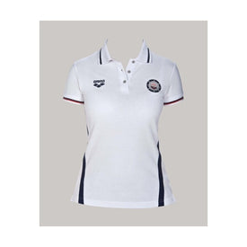 Arena Women's  National Short Sleeve Polo  Collared Polo Swim Shirts  Arena