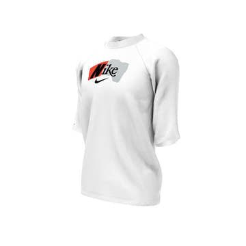 Nike Boys Ripped Short Sleeve Hydroguard  Short Sleeve Rash Guard  Nike