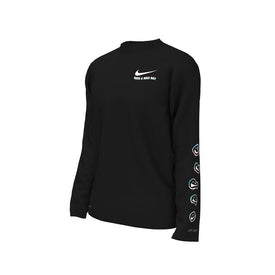 Nike Boy's Smiles Long Sleeve Hydroguard  Long Sleeve Rash Guard  Nike