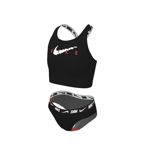 Nike Girls Logo Tape Crossback Midkini Set