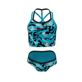 Nike Girl's Watercolor T-Crossback Midkini Set  Girls Midkini  Nike