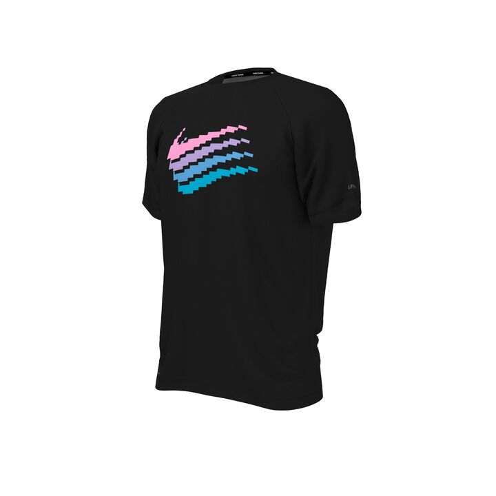 Nike Men Digi Swoosh Short Sleeve Hydroguard  Short Sleeve Rash Guard  Nike