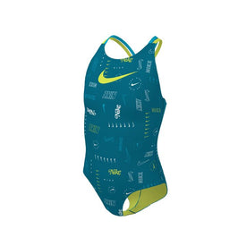 Nike Girl's Logo Toss Spiderback One Piece  Girls One Piece  Nike
