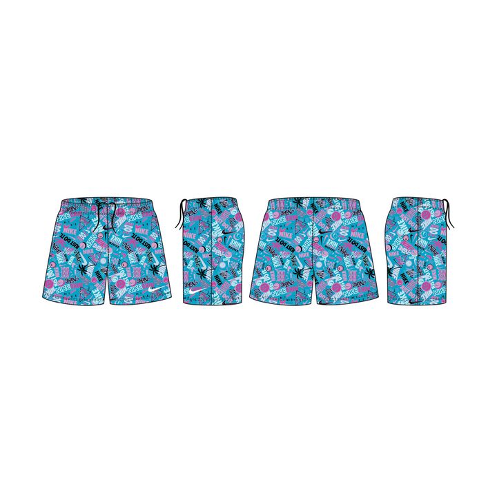 Nike Mens Smiles 5in Volley Short  Boardshorts  Nike