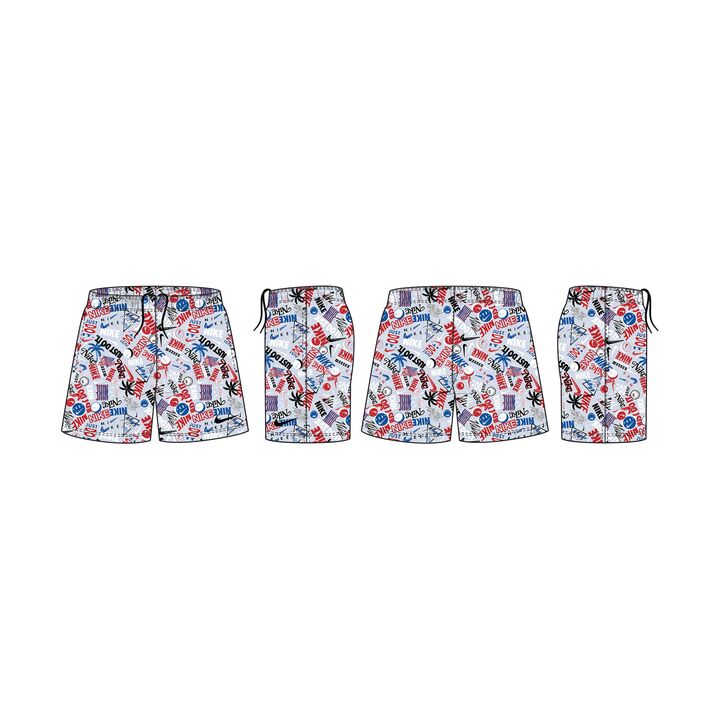 Nike Mens Smiles 5in Volley Short  Boardshorts  Nike