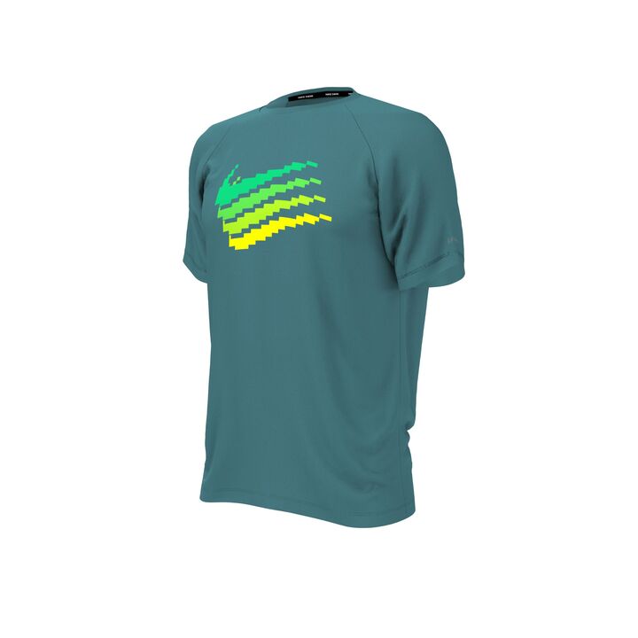 Nike Men Digi Swoosh Short Sleeve Hydroguard  Short Sleeve Rash Guard  Nike
