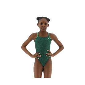 Tyr Girl's Durafast Elite Cutoutfit One Piece Swimsuit - Lapped  Girls One Piece  Tyr