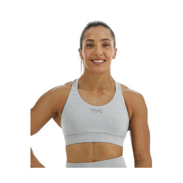 Tyr Base Kinetic Women's Crossback Sports Bra - Heather  Activewear  Tyr