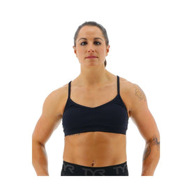 Tyr Base Kinetic Women's V-Neck Sports Bra - Solid  Activewear  Tyr