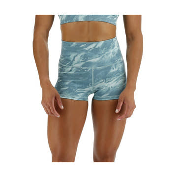 Tyr Base Kinetic Women's High-Rise 2in Shorts - Aqueous  Activewear  Tyr