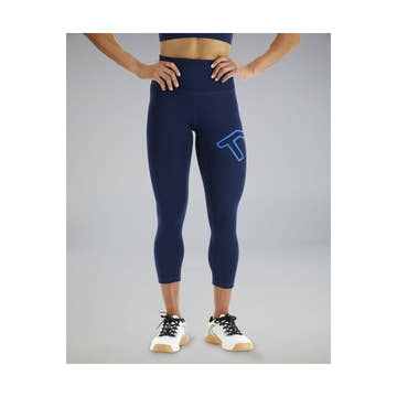 Tyr Base Kinetic Women's High-Rise 21in Logo Leggings - Solid  Activewear  Tyr