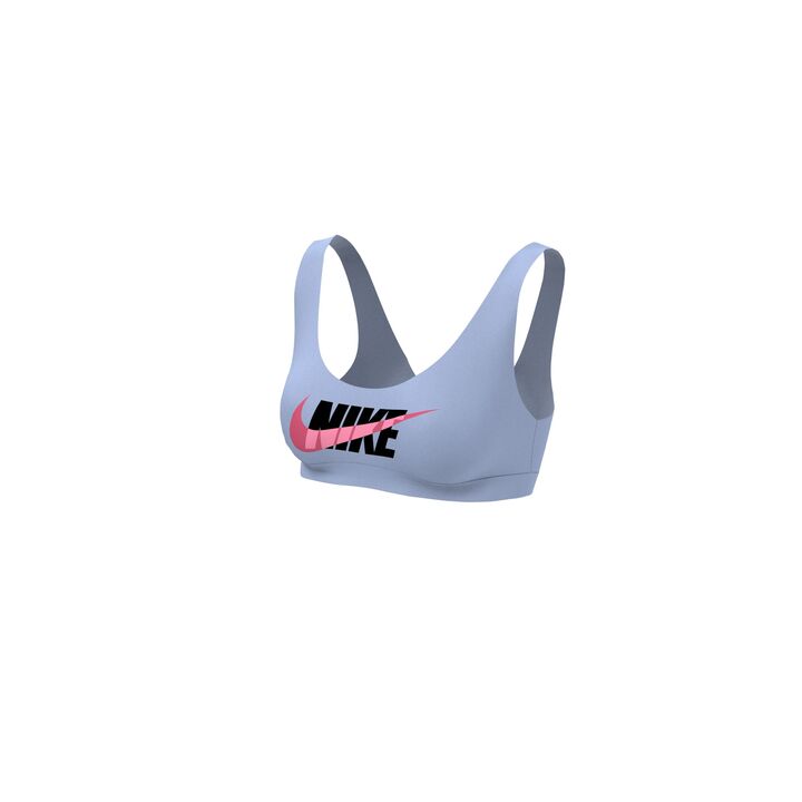 Nike Women Multi Logo Scoop Neck Bikini Top  Bikini Top  Nike