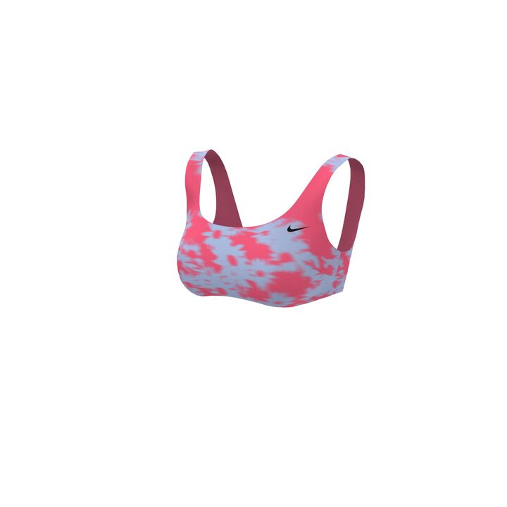 Nike Women Floral Fade Scoop Neck Bikini Top  Bikini Top  Nike