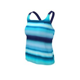 Nike Horizon Stripe V-Back Tankini  Women's Tankini Top  Nike