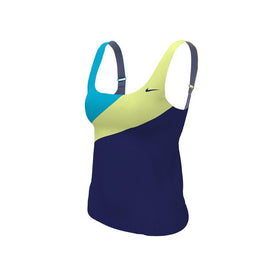 Nike Women Colorblock Scoop Neck Tankini  Women's Tankini Top  Nike
