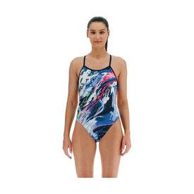 TYR Women's Standard Crosscutfit Tieback Transt One Piece Swimsuit  One Piece Swimsuits  Tyr