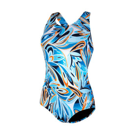 Dolfin Aquashape Calla Print Conservative Lap Suit Female  Women's Aquatic Fitness Swimsuits  Dolfin