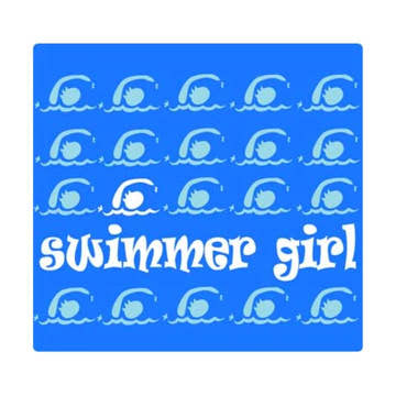 Mouse Pad Swimmer Girl  Swim Gear  BaySix