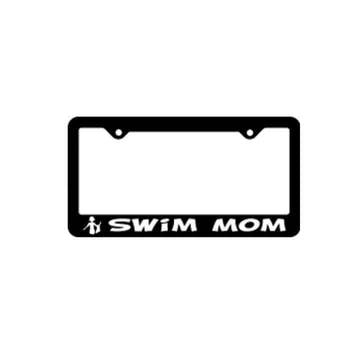 Swim Mom License Plate Frame  Swim Gear  BaySix
