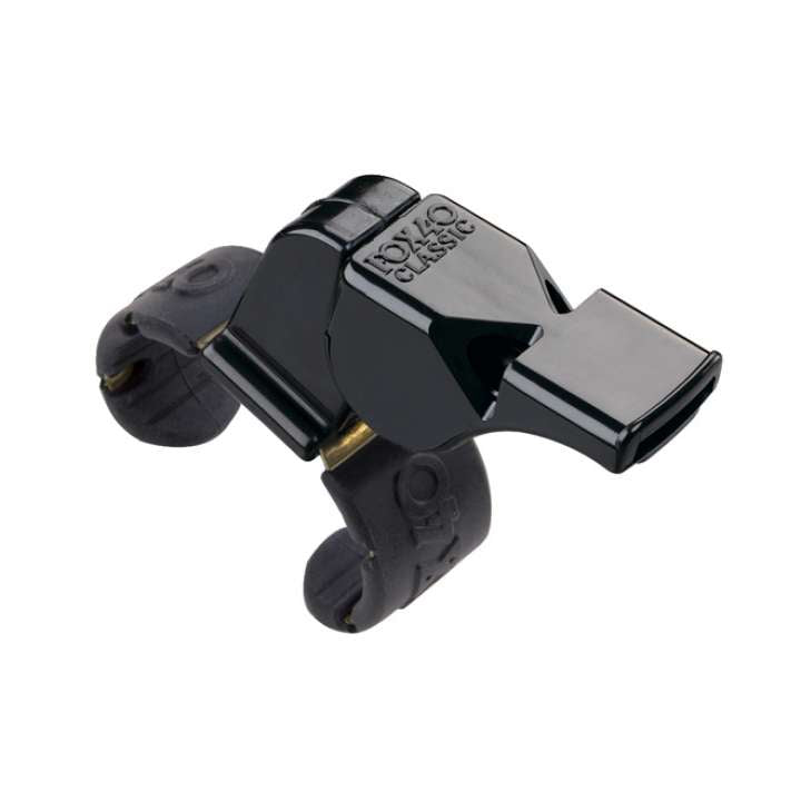 Fox 40 Classic Finger Grip Whistle Black  Whistles  Fox 40