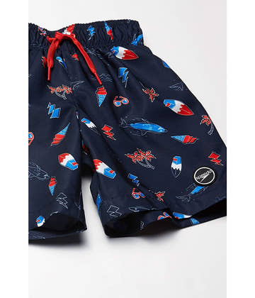 Speedo Boy's Swim Short Printed Beach Time  Boys Swimsuits  Speedo