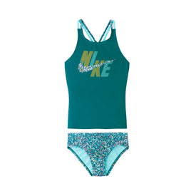 Nike Girls Pixel Party Spiderback Tankini Set Girls  Girls Swimwear  Nike