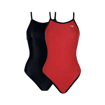The Finals Solid Lycra Reversible H-Back Female  One Piece Swimsuits  The Finals