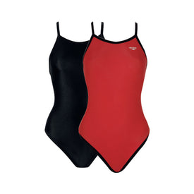 The Finals Solid Lycra Reversible H-Back Female  One Piece Swimsuits  The Finals