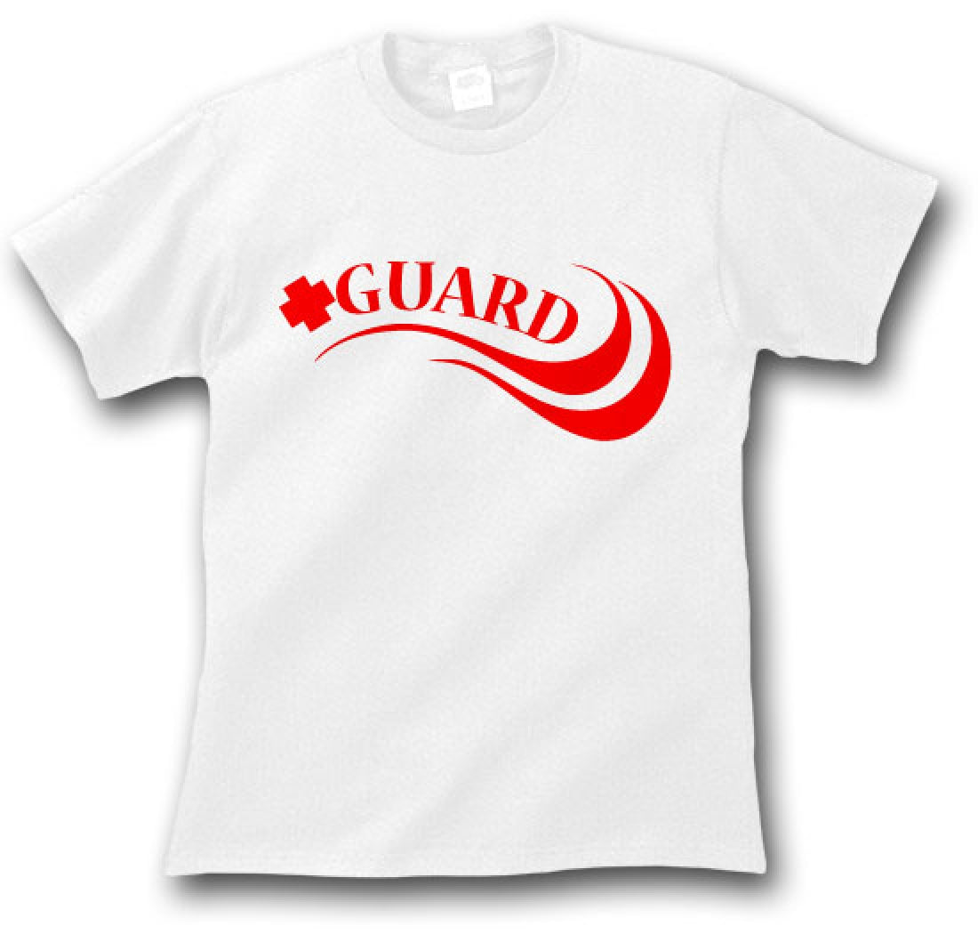 T-shirt Unisexe Lifeguard Rouge - 100% Coton, Coupe Régulière, Occasion Très Bon état