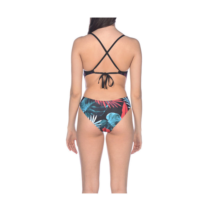Arena W Tropical Leaves Tie Back One Piece