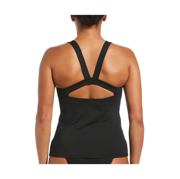 Nike Women's Stripe V-back Tankini Top